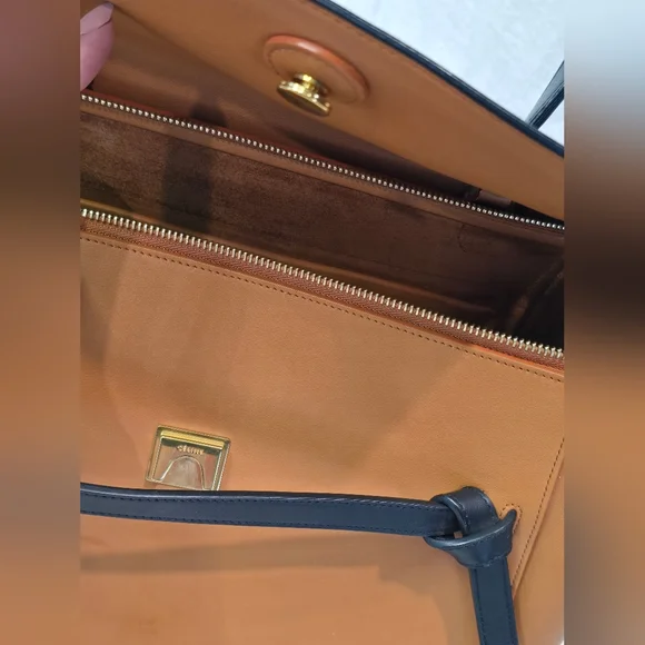 Celine Small Leather Belt Bag Carmel Black Tote Travel Work Suede Shoulder Mini - Picture 14 of 17